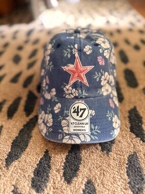47 Clean Up Primrose Pink Women's Hat with Dallas Cowboys Star 🌟 Patch 🏈